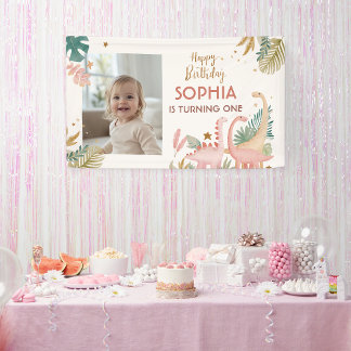 Banderoles Joli Dino Rose