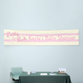 Banderoles Joli en Baby shower rose, (Salon professionnel)