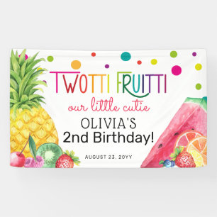 Banderoles Joli été TWO-tti Fruitti Fruit 2ème anniversaire