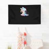 Banderoles Joli fantôme Holographique Accrocher Chat Noir Cos (En situation)