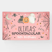 Banderoles Joli Halloween Ghost Spooktacular Anniversaire Déc (Horizontal)