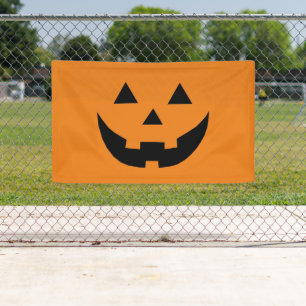 Banderoles Joli Jack-o'-lantern orange drôle Halloween
