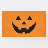 Banderoles Joli Jack-o'-lantern orange drôle Halloween (Horizontal)