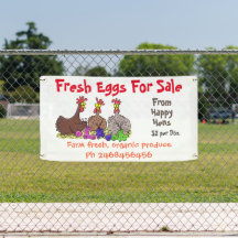 Joli poulets drôles dessin oeufs à vendre signe