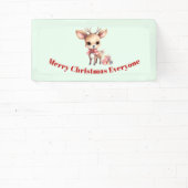 Banderoles Joli renne de Noël avec cadeaux de vacances (Insitu)