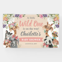 Joli Safari Animaux Wild One Girl Baby shower