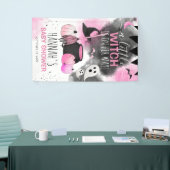 Banderoles Jolie Halloween filles Baby shower rose (Salon professionnel)