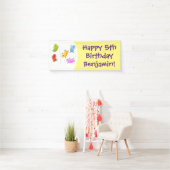 Banderoles Jolie jellybeans bondissant dessin animé (En situation)