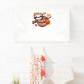 Banderoles Jolie machine à dessin avec Citrouille - Saison d' (En situation)