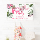 Banderoles Jolie Pink Pool Party Fille Anniversaire (En situation)
