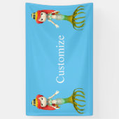 Banderoles Jolie sorcière de sirène Déplaisante Thunder_Cove (Vertical)