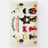 Banderoles Jolie sorcière fête d'Halloween (Vertical)