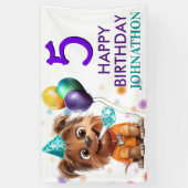 Banderoles Jote Chien Chien Chien Chien Anniversaire (Vertical)