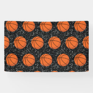 Banderoles Joueur de basket-ball Sport Balle Élégant Noir Pai