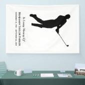 Banderoles Joueur de golf Bereavthy Sympathy Funeral Memorial (Salon professionnel)