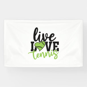 Banderoles Joueur de tennis Live Love Tennis