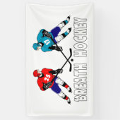 Banderoles Joueurs de hockey (Vertical)