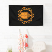 Banderoles Jour bouddhiste Bodhi (En situation)