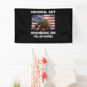 Banderoles Jour commémoratif commémoratif commémorant nos hér (En situation)