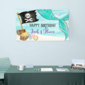Banderoles Jour d'anniversaire de la Queue de Pirate et Merma (Salon professionnel)