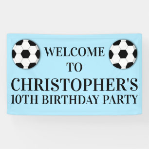 Banderoles Jour d'anniversaire des garçons de football ÂGE