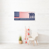 Banderoles Jour de la Déclaration d'Indépendance heureux (En situation)
