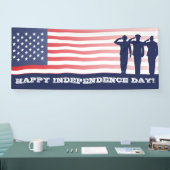 Banderoles Jour de la Déclaration d'Indépendance heureux (Salon professionnel)