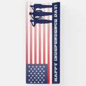 Banderoles Jour de la Déclaration d'Indépendance heureux (Vertical)