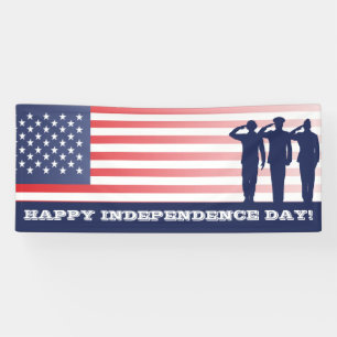 Banderoles Jour de la Déclaration d'Indépendance heureux