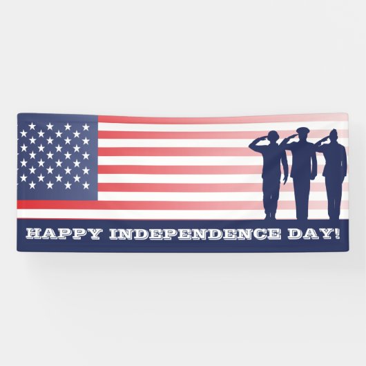 Banderoles Jour de la Déclaration d'Indépendance heureux (Horizontal)