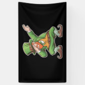 Banderoles Jour de la Saint Patrick Dab Dabbing Leprechaun En (Vertical)