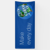 Banderoles Jour de la terre de nuit (Vertical)