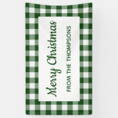 Banderoles Jour de Noël du Buffle Blanc Vert (Vertical)