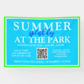 Banderoles Jour d'été à l'aube au parc | Signal d'événement e (Horizontal)