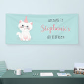 Banderoles Jour Purr-fect Chat Anniversaire (Salon professionnel)