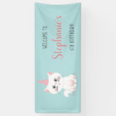 Banderoles Jour Purr-fect Chat Anniversaire (Vertical)