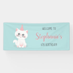 Banderoles Jour Purr-fect Chat Anniversaire