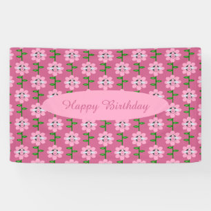Banderoles Joyeuse Bee Day Girl rose Anniversaire Bumblebee C