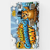 Banderoles Joyeuse Chandeleur Fond amusant (Vertical)