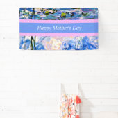 Banderoles Joyeuse fête des mères, arrière - plan de nénuphar (Insitu)