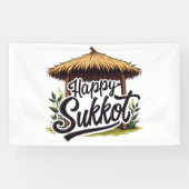 Banderoles Joyeuse fête juive Sukkot Hanoukka (Horizontal)
