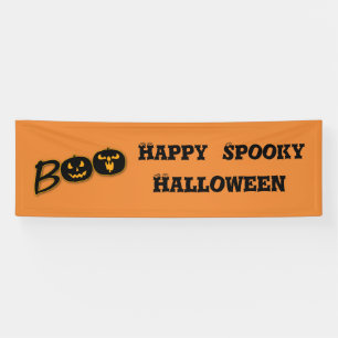 Banderoles Joyeuse Halloween effrayant BOO Citrouilles Person