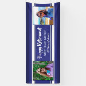 Banderoles Joyeuse retraite Bleus marine nautique Photos (Vertical)