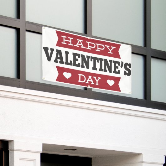 Banderoles Joyeuse Saint Valentin (Bâtiment extérieur)