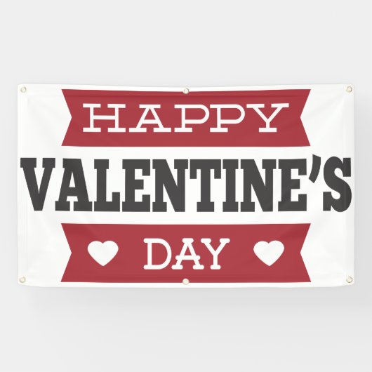 Banderoles Joyeuse Saint Valentin (Horizontal)