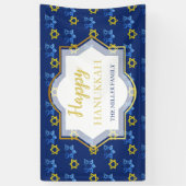 Banderoles Joyeuses Etoiles D'Aquarelle Hanoukka De David (Vertical)