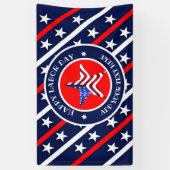 Banderoles Joyeuses Étoiles De La Fête Du Travail Et Drapeaux (Vertical)