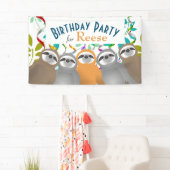 Banderoles Joyeuses fentes d'anniversaire avec des Streamers  (En situation)