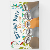 Banderoles Joyeuses fentes d'anniversaire avec des Streamers  (Vertical)