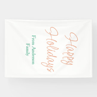 Banderoles Joyeuses fêtes rouge pastel vert nom noël gagner